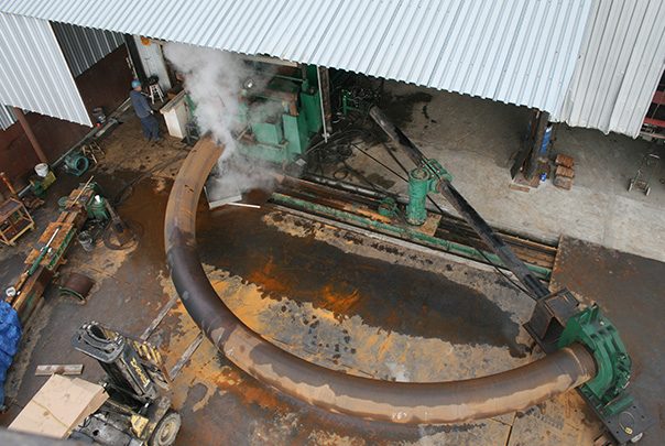 Pipe Bending with Induction Heating
